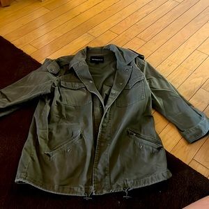 Green Military Jacket Used worn but still looks good.